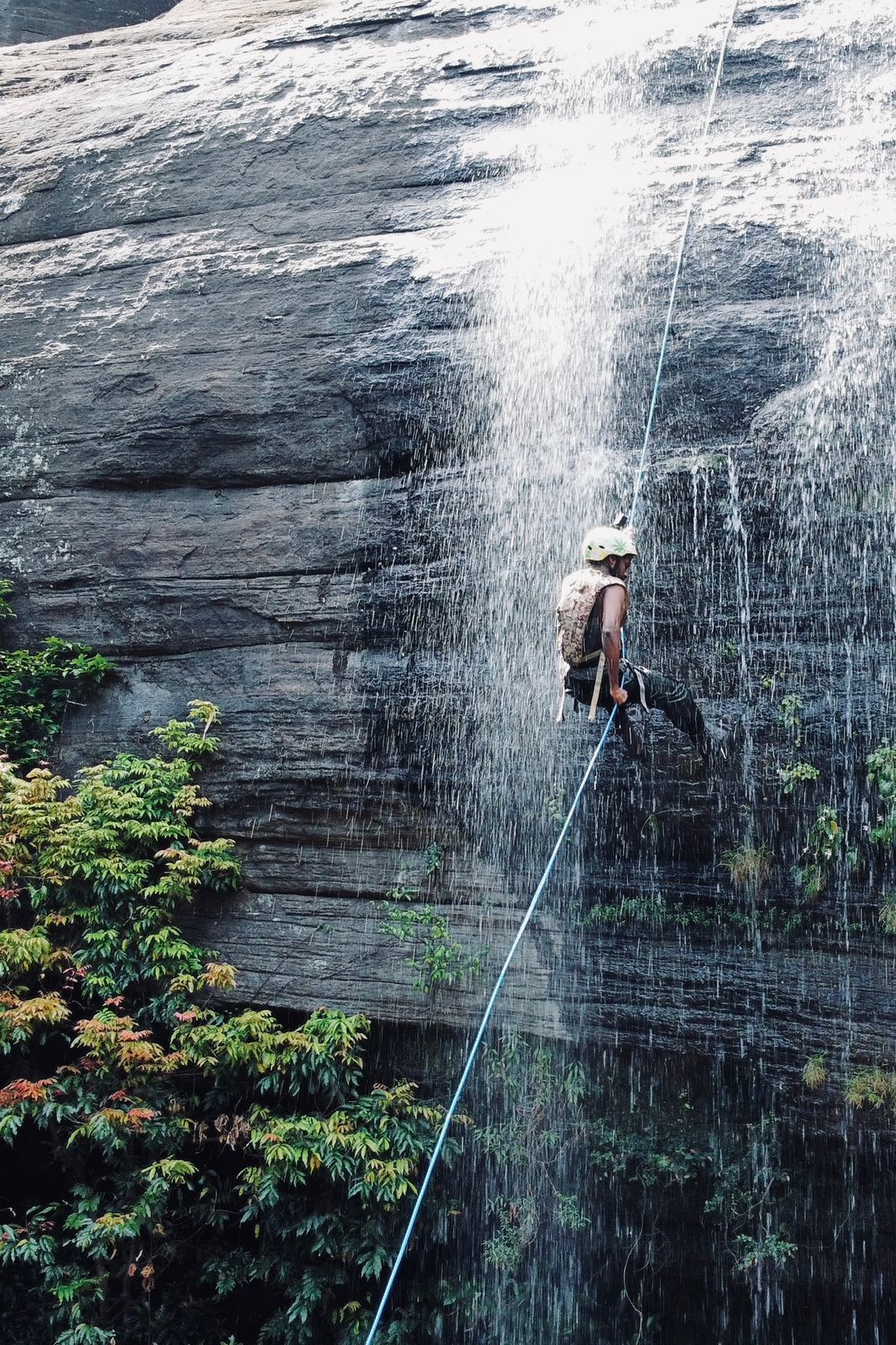 Waterfall Abseiling in Sri Lanka